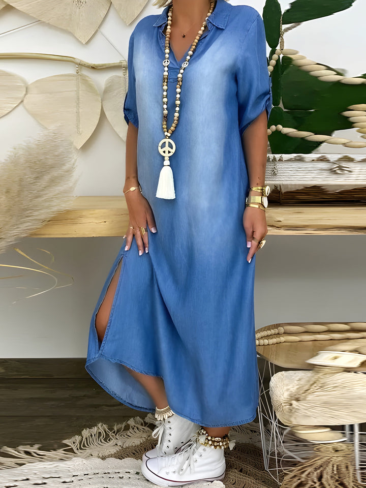 Solmirelle - Relaxed Denim Maxi Dress