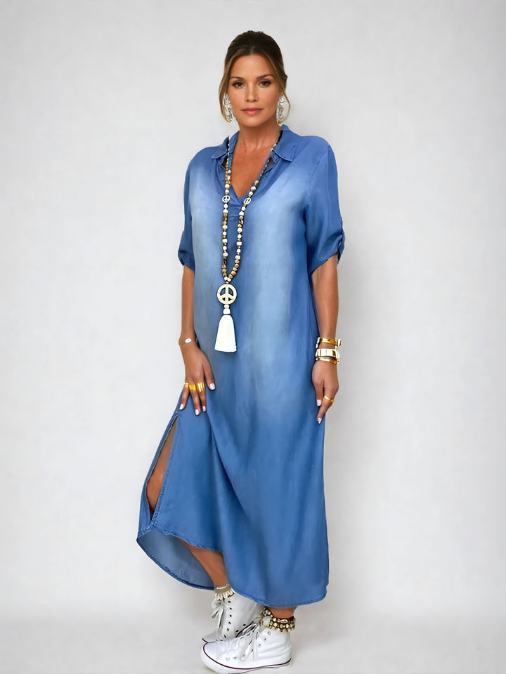 Solmirelle - Relaxed Denim Maxi Dress