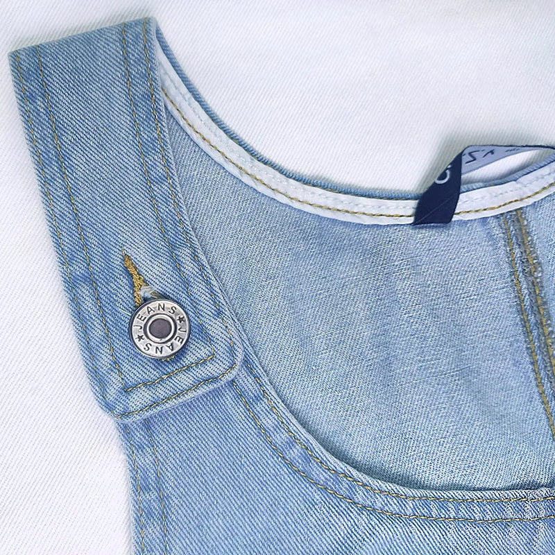 Lunariah - Casual Denim Pocket Dress