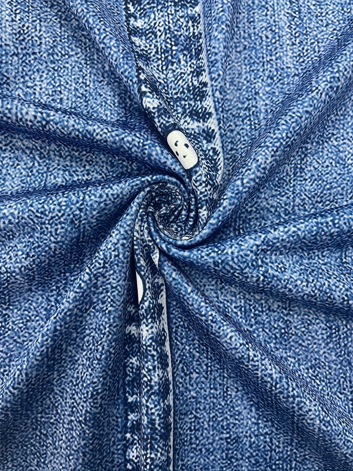 Avenelle - Floral Denim Mini Dress