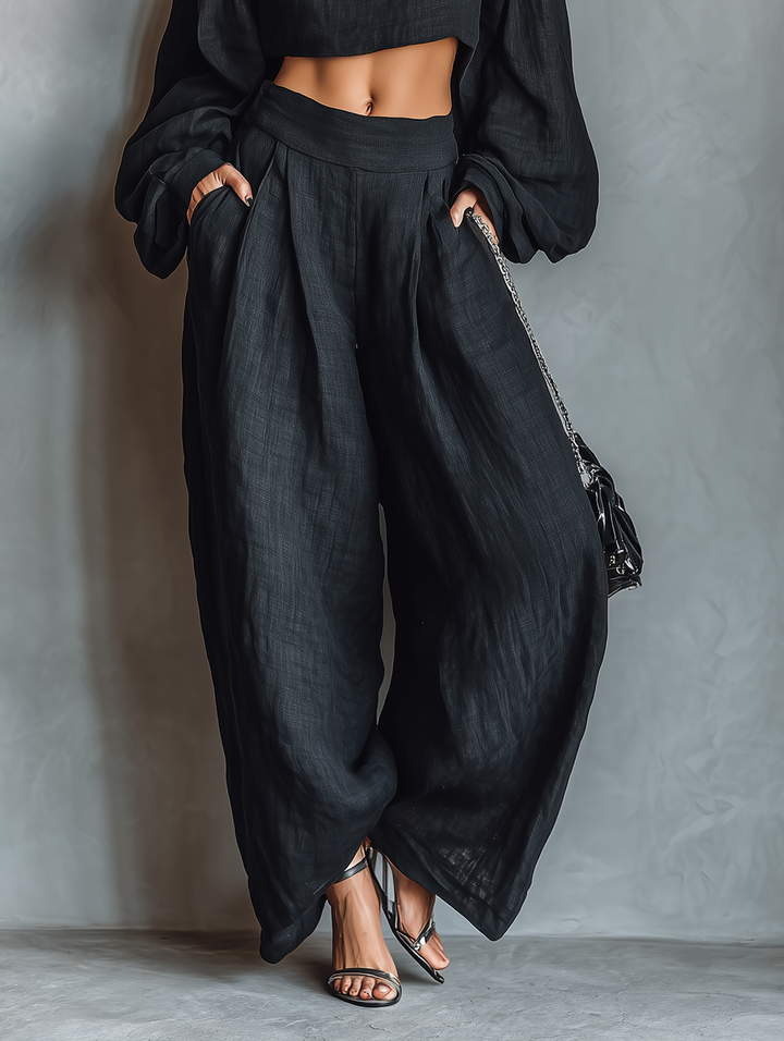 Tess™ | Off-Shoulder Set with Wide Pants