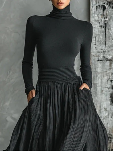 Eva™ | Elegant ensemble with pleated skirt