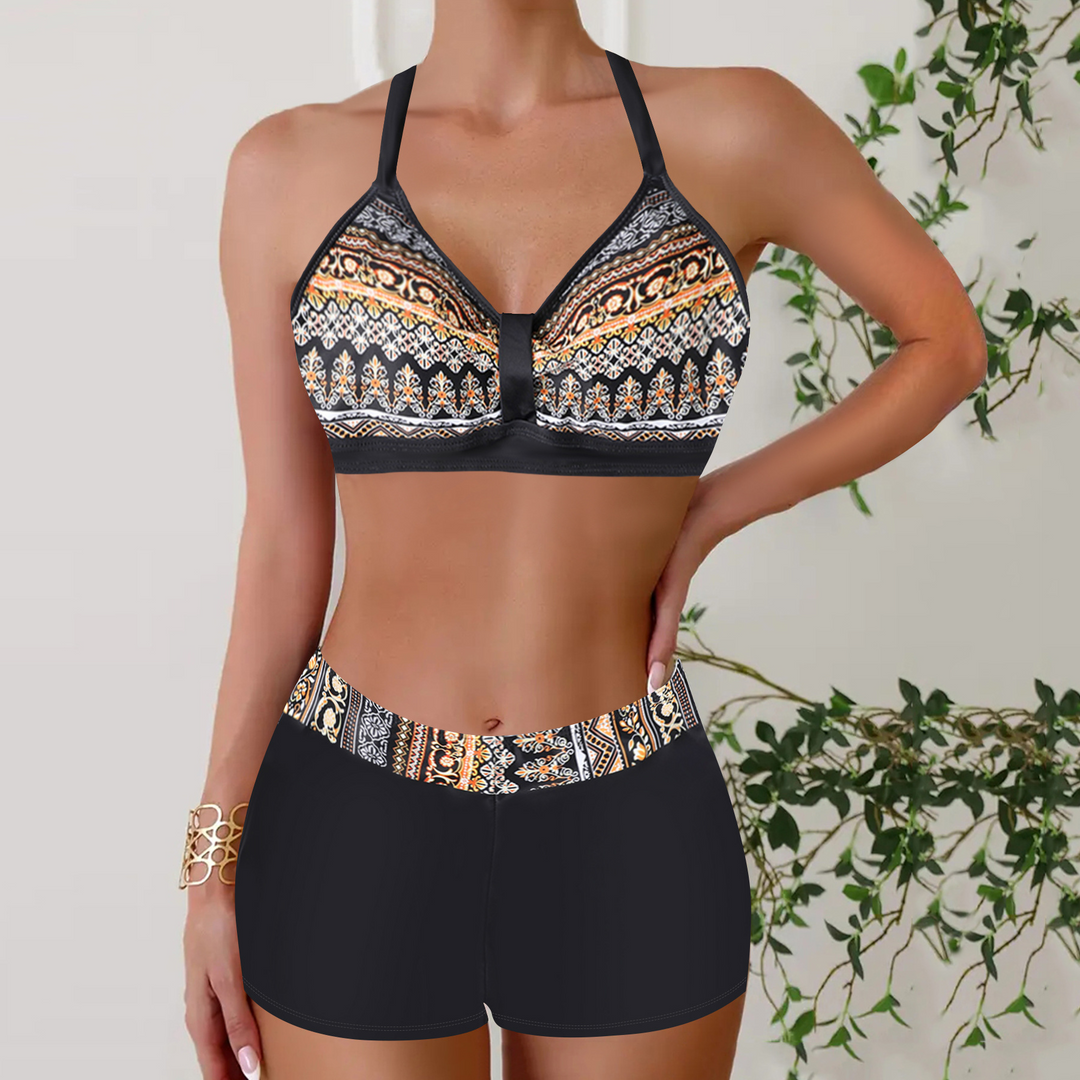 Janette - Ribbed High-Waisted Bikini