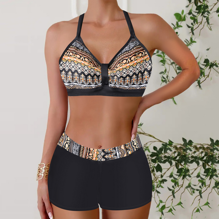 Janette - Ribbed High-Waisted Bikini