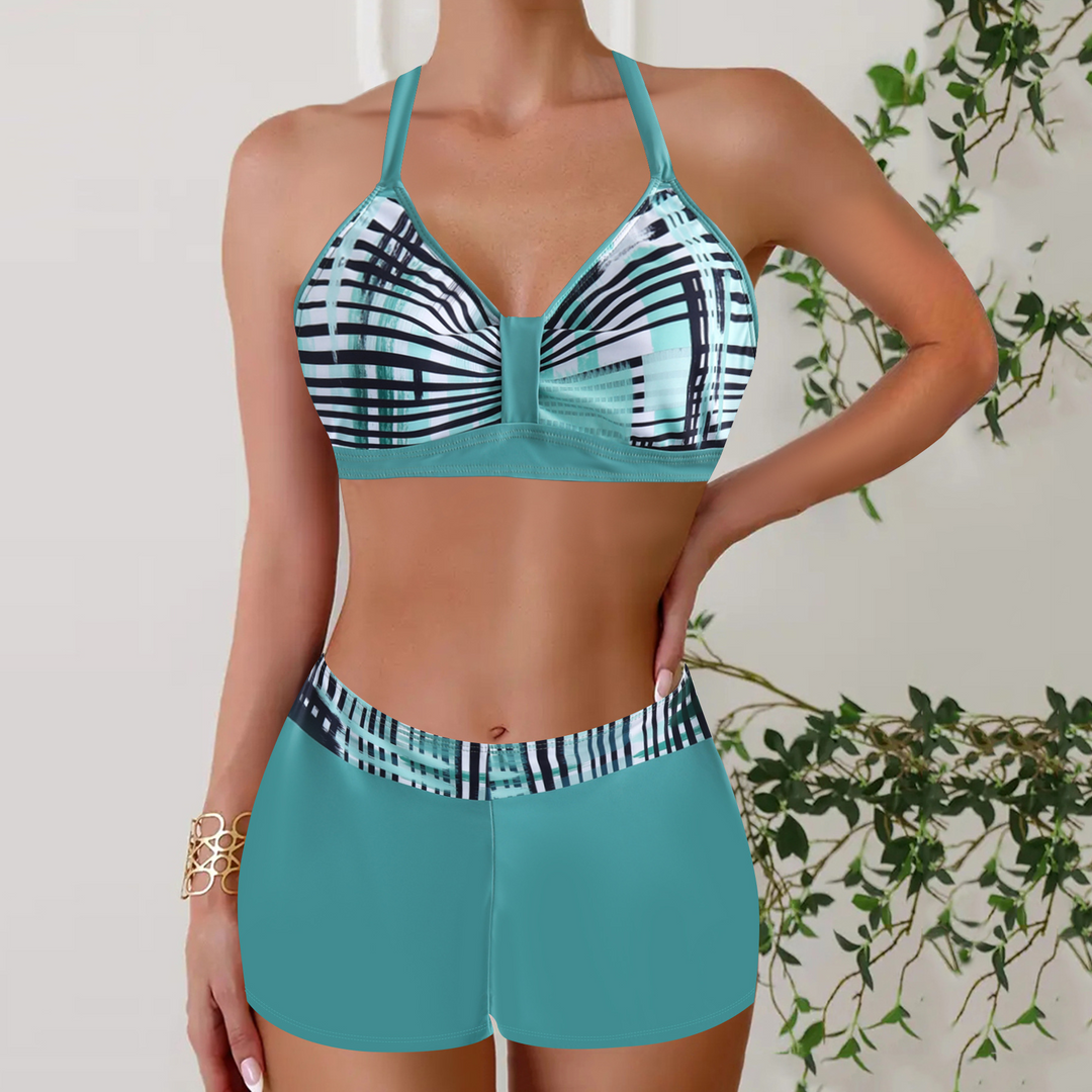 Janette - Ribbed High-Waisted Bikini